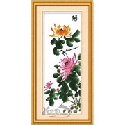 Tranh tứ quý(Cúc)